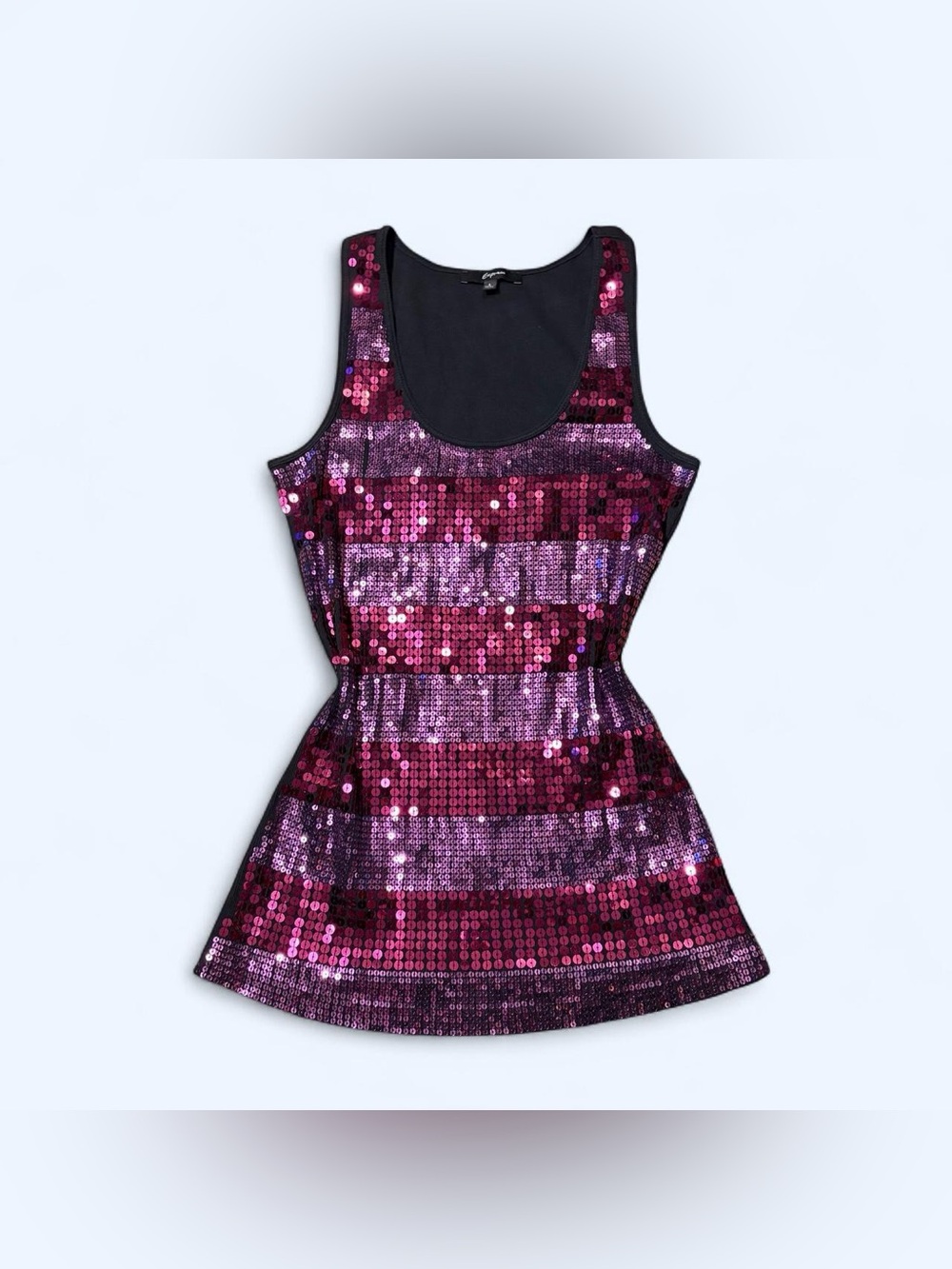 Y2K Pink Sequin Tank Top by Express!
